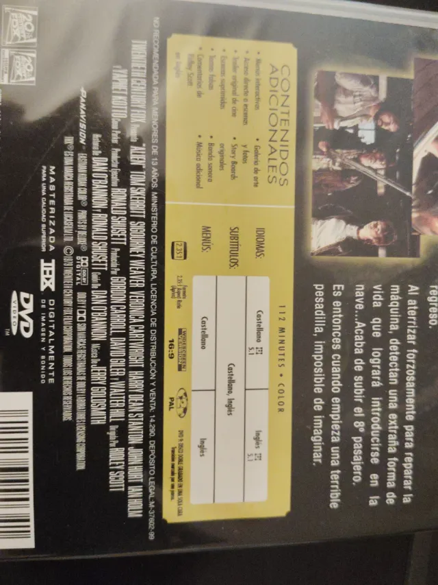 DVD Alien Edición 20 Aniversario