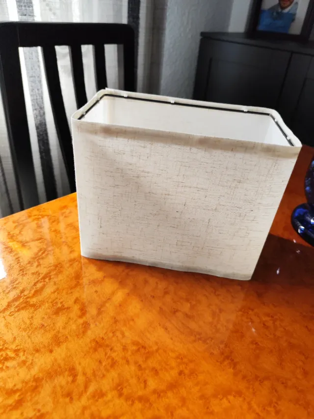 Tulipa de lámpara de tela beige