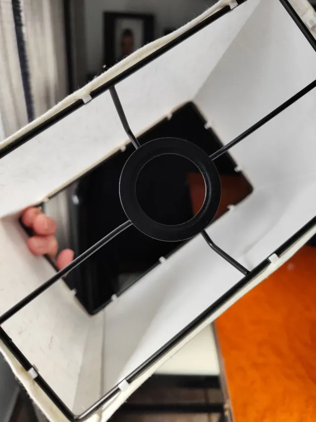 Tulipa de lámpara de tela beige