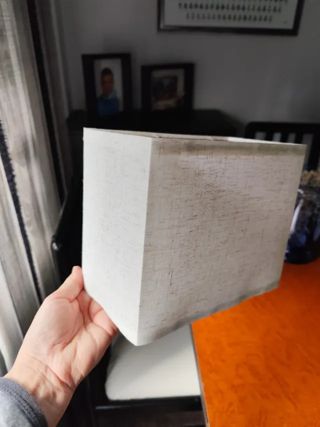 Tulipa de lámpara de tela beige