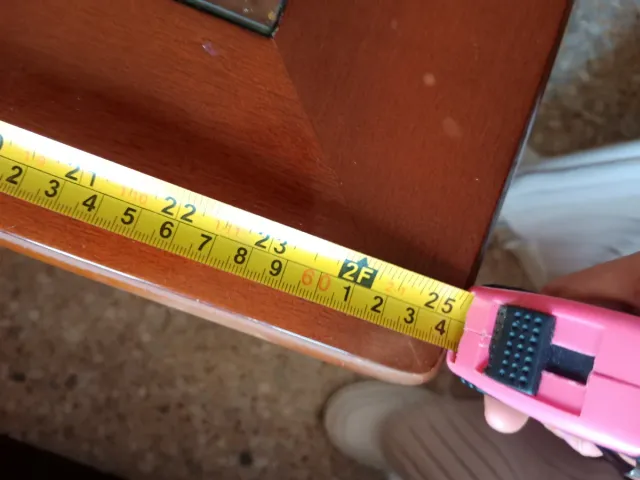 Mesa/Mesita cafe de madera con tapa de cristal