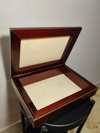 Cofanetto portagioie vintage in legno anni '80