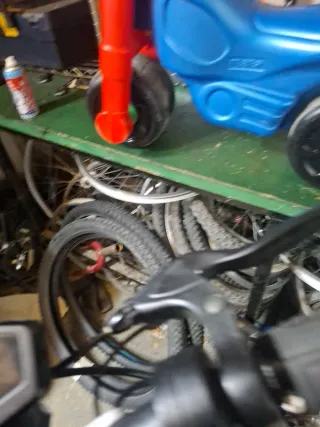 Moto infantil azul y roja