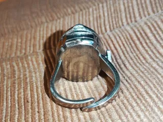 ANILLO-RELOJ VINTAGE CON TAPA, MARCA "SAMBA"