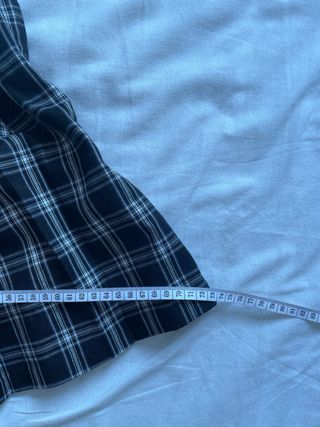 Falda mini cuadros blanco y negro