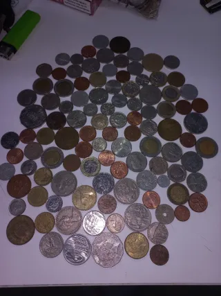 Colección de Monedas Antiguas Variadas