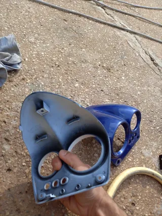 Plastica sterzo Aerox blu