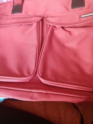 Bolso de viaje rosa/rojo