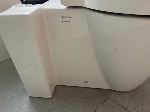 Retrete Starck Duravit sin mecanismo de cisterna