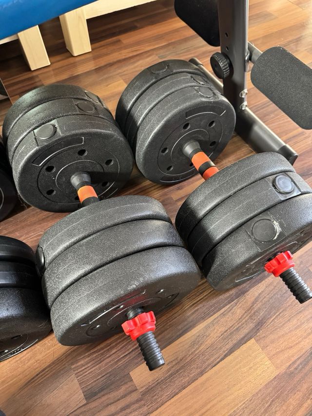 Set de mancuernas ajustables + Regalo