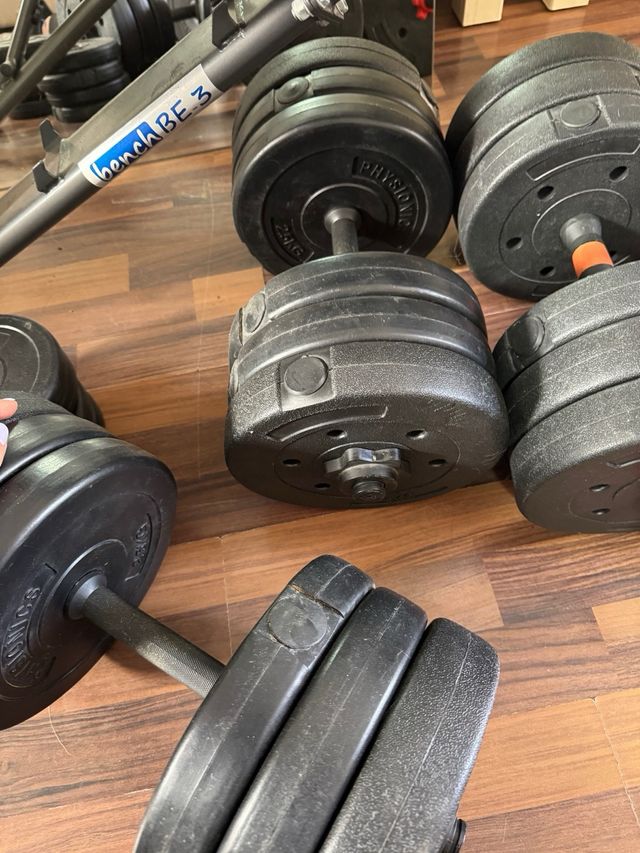 Set de mancuernas ajustables + Regalo