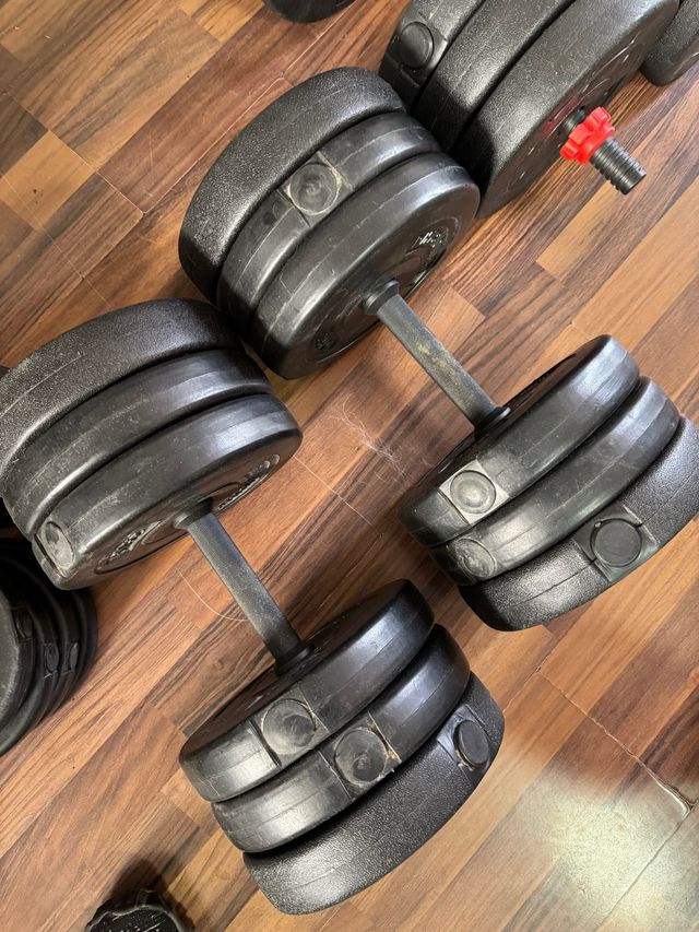 Set de mancuernas ajustables + Regalo