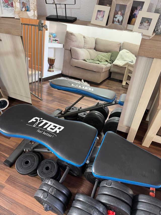 Set de mancuernas ajustables + Regalo