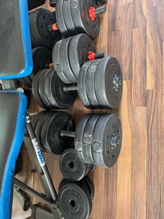 Set de mancuernas ajustables + Regalo