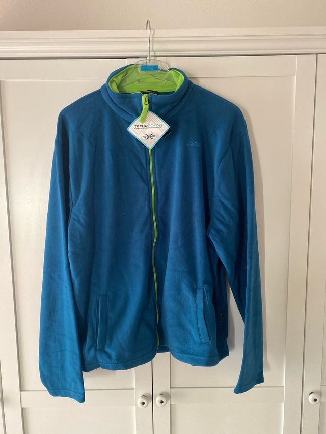 Forro Polar Azul y Verde Talla XXXL