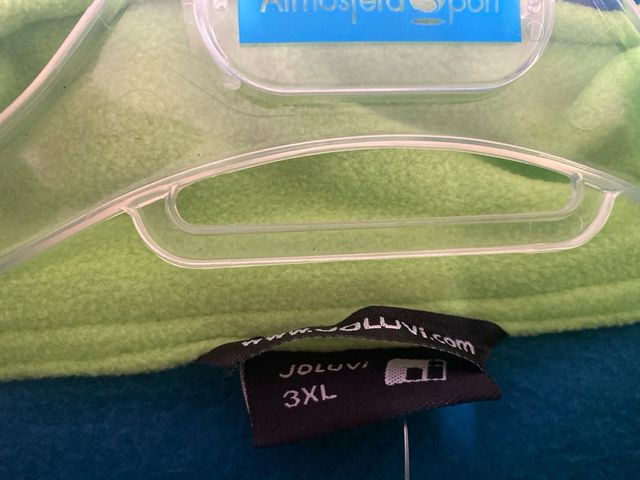 Forro Polar Azul y Verde Talla XXXL