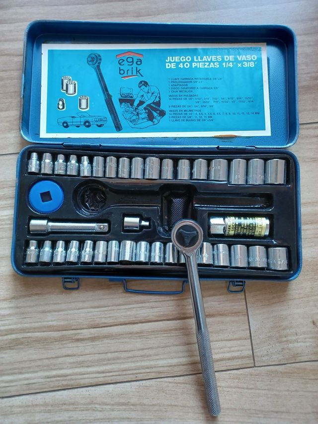 Juego de llaves de vaso 40 piezas