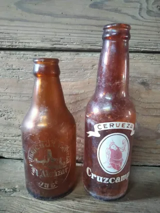 Bottiglie vuote di birra spagnola