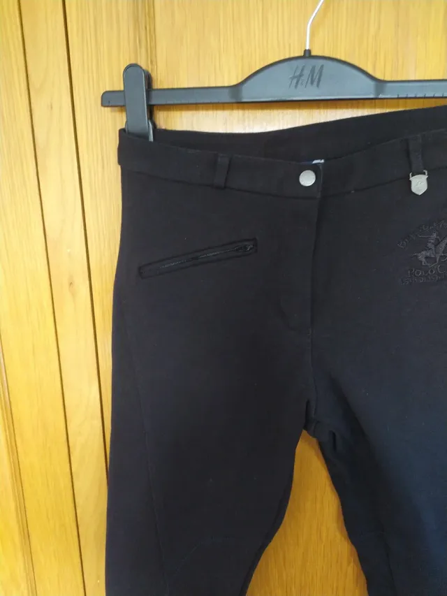 Pantalón de montar negro elástico