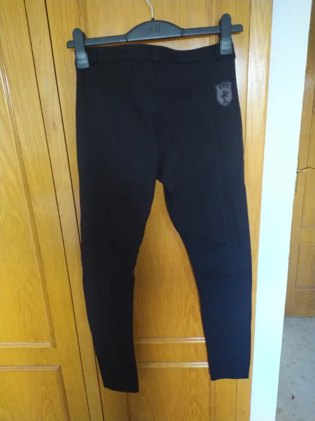 Pantalón de montar negro elástico