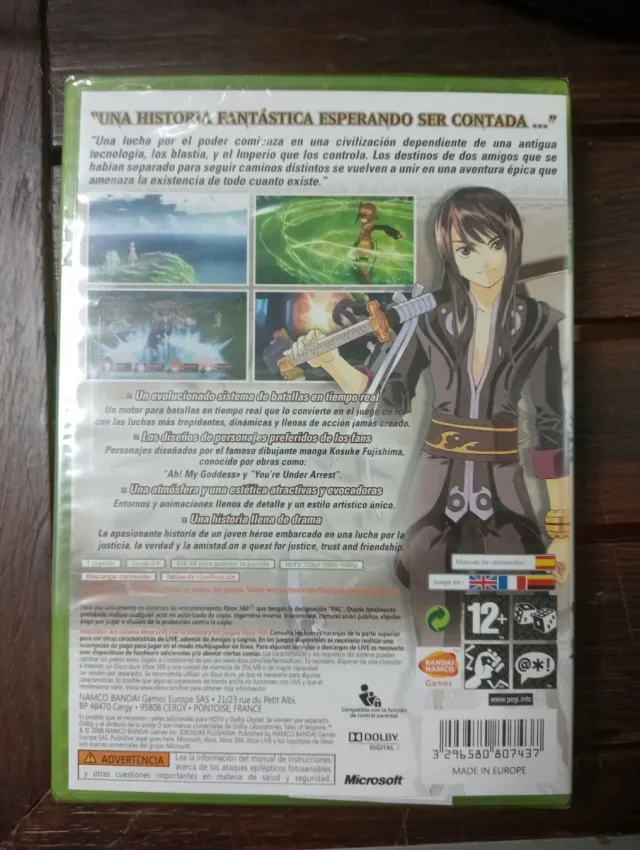 PRECINTADO Tales of Vesperia Xbox 360 PAL ESP