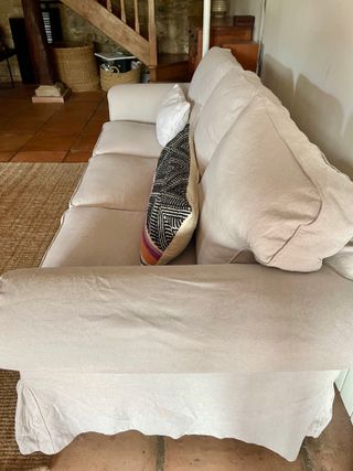 Sofá EKTORP 3 plazas + fundas blancas