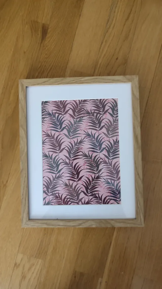 Cuadro decorativo hojas tropicales