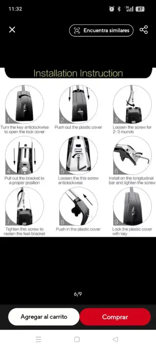 Baca coche. Barras portaequipaje techo coche.