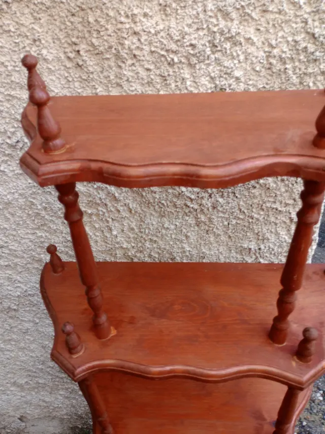 Estantería de madera de 4 baldas