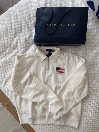 Polo Ralph Lauren Jersey Blanco Mujer