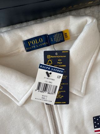 Polo Ralph Lauren Jersey Blanco Mujer