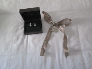 Pendientes Oro Blanco y Perla Australiana Suarez