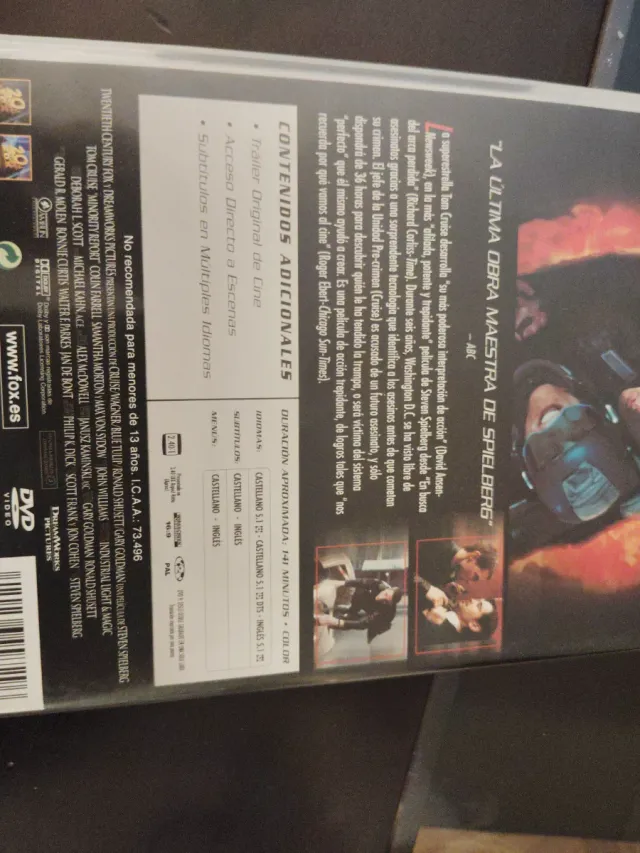 DVD Minority Report (Tom Cruise)