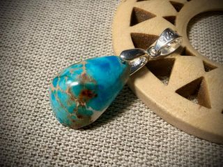 Colgante de Jaspe Turquesa en Plata