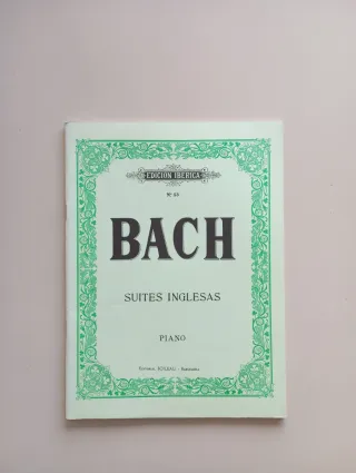 Partitura Piano Bach - Suites Inglesas
