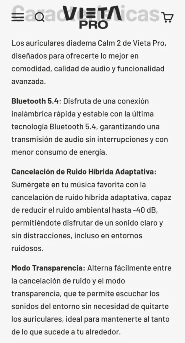 Auriculares Vieta Pro Calm 2