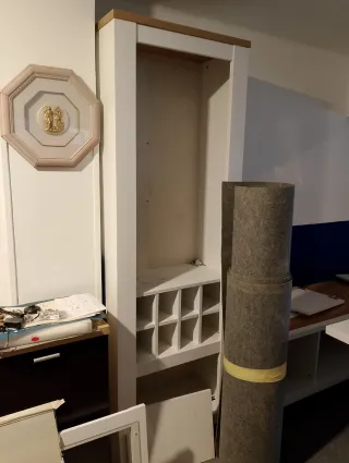 Zapatero de madera con dos cajones grandes - Expos