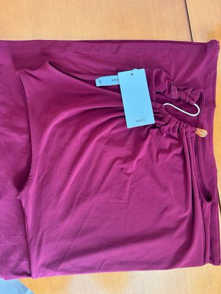 Vestido largo rojo, CON ETIQUETA Talla S,