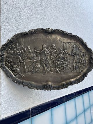 Dos Placas . La Última Cena Alpaca