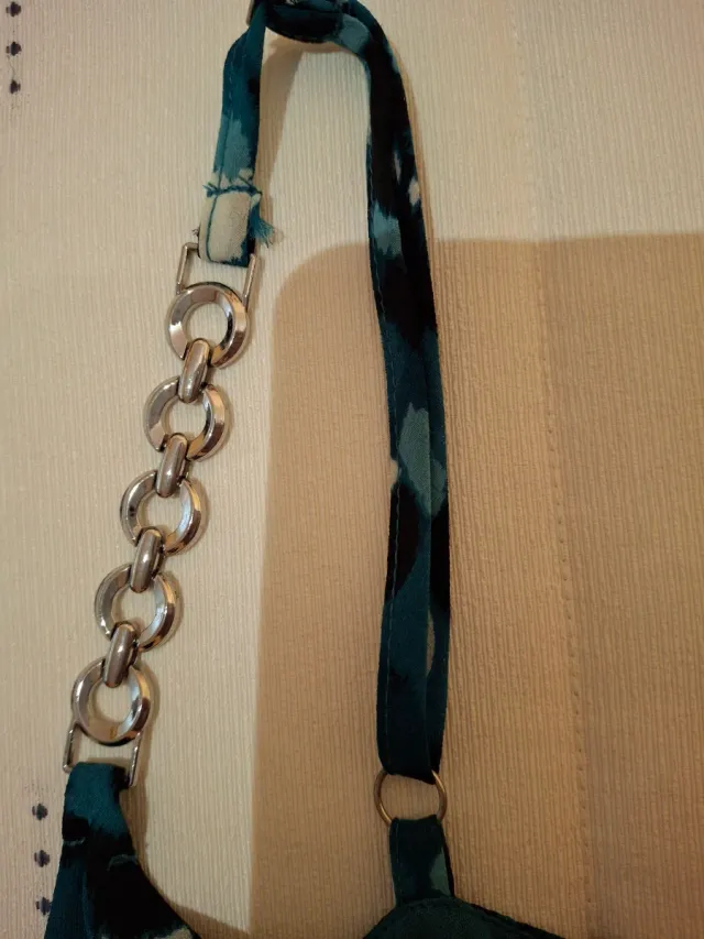 Vestido Morgan verde y turquesa