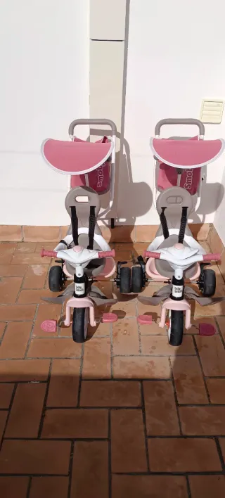 Bicicletas Smoby Gemelares Rosas