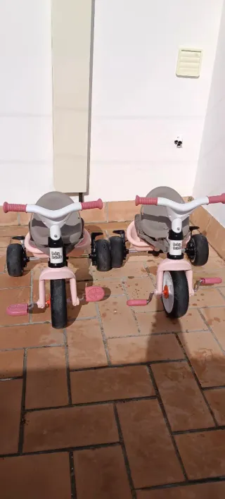 Bicicletas Smoby Gemelares Rosas