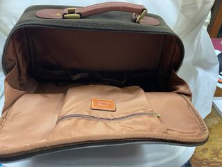 Bolsa de viaje Brics piel marrón y verde oliva