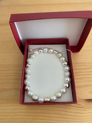 Bracciale Avon perle e sfere argento