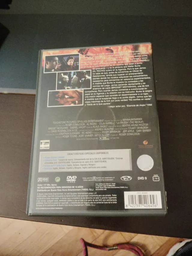 DVD La Prueba. Al Pacino y Colin Farrell