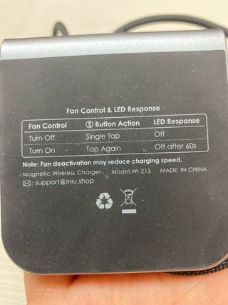 Cargador Inalámbrico Magnético INIU 15W