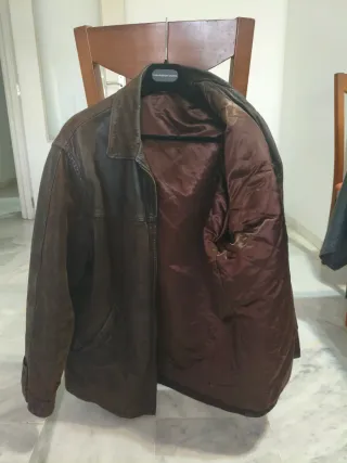 Chaquetón de piel para hombre