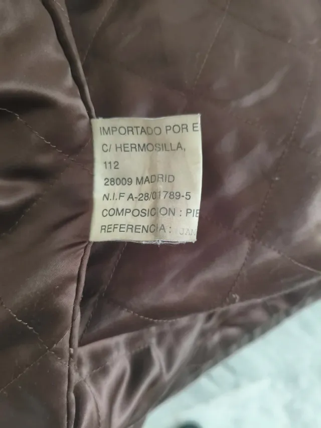 Chaquetón de piel para hombre