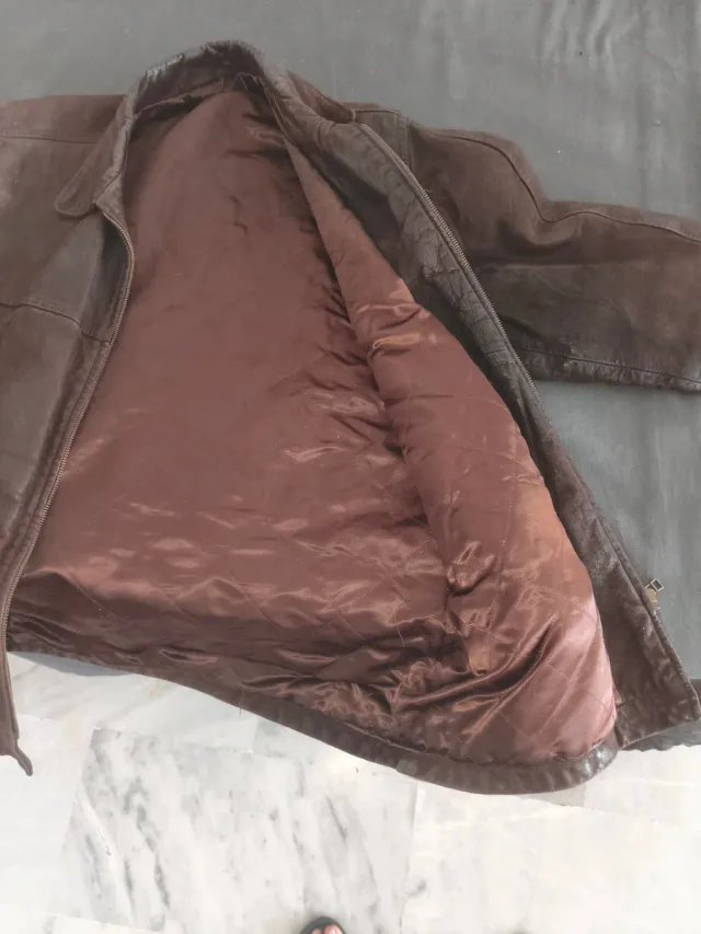 Chaquetón de piel para hombre