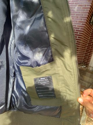 Chaqueta bomber verde militar chico XL